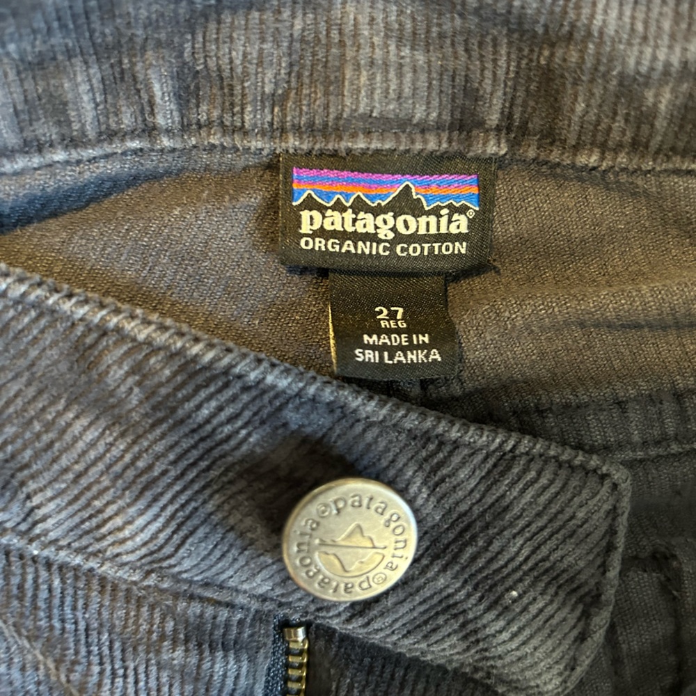 Patagonia Women’s Corduroy Pants, Gray, Size 27